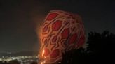Balão em chamas cai sobre árvore no parque Ibirapuera, em São Paulo