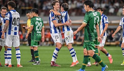 La Real gana el amistoso de Japón en el que presenta su nueva camiseta