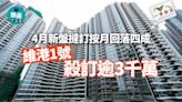 4月新盤撻訂按月回落四成 維港1號殺訂逾3千萬｜一手市況