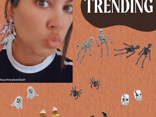 Kourtney Kardashian, Blake Lively, and Kate Hudson's Favorite BaubleBar Halloween Earrings Are Back! - E! Online