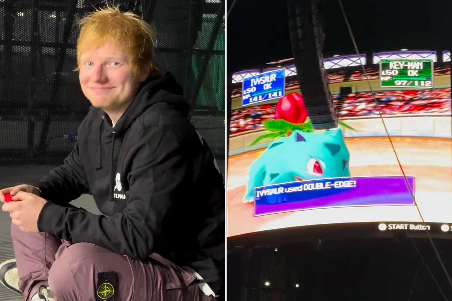 Ed Sheeran Admits He'd 'Be a Virgin' if He Wasn't a Musician as He Plays 'Pokémon Stadium' in a Stadium