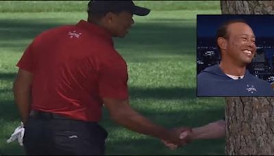 Tiger Woods Expresses Respect On 'Tonight Show' For Tree He Shook Hands With In Viral Meme