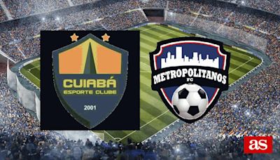 Cuiabá vs Metropolitanos: estadísticas previas y datos en directo | Copa Sudamericana 2024