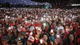 Flames fans, players remember Gaudreau brothers at vigil in Calgary