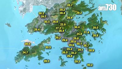 天氣｜今早部分地區錄得約10毫米雨量 今日最高約32度 新界再高一兩度