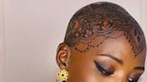 Lupita Nyong’o Covers Her Shaved Head With Henna for Indian Musical: Photos