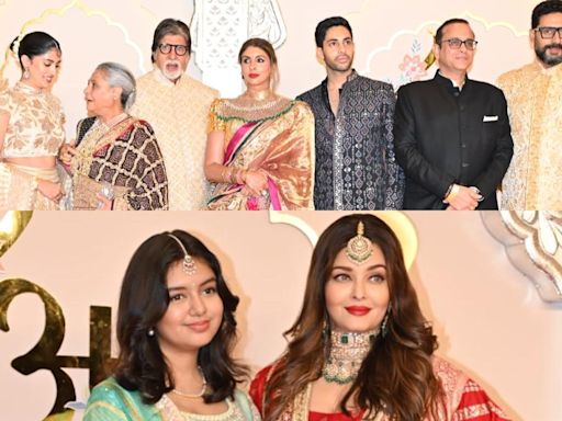 Rift in the Bachchan clan? Aishwarya-Abhishek pose separately at Anant Ambani-Radhika Merchant’s wedding