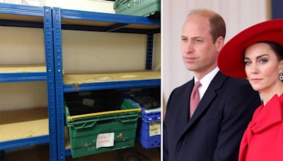 William and Kate pay to restock food bank after thieves emptied shelves