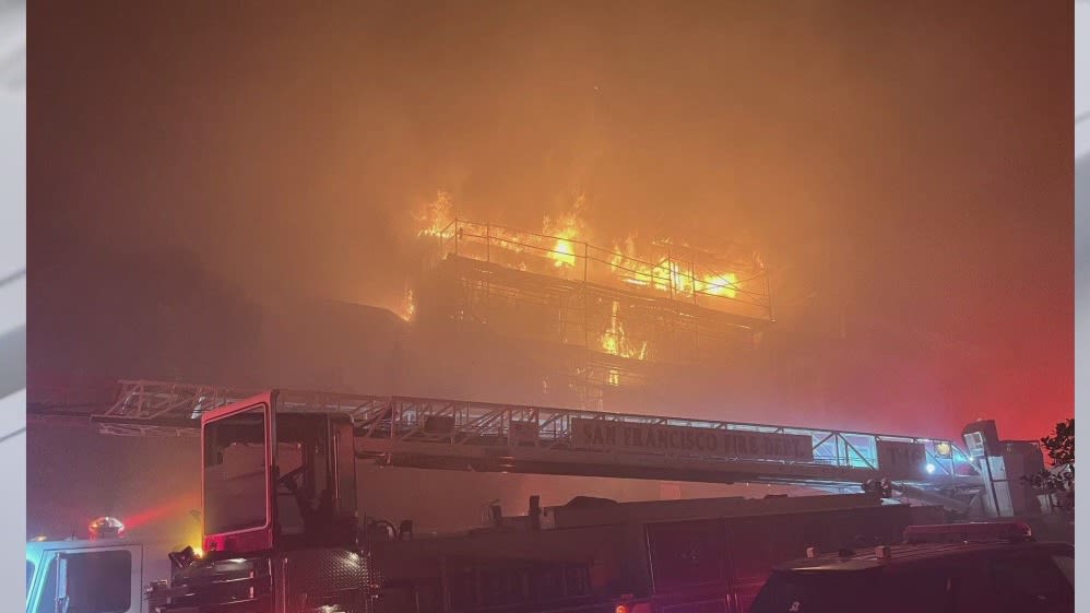 Fire guts 4-story building in San Francisco's Presidio Heights