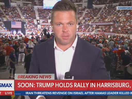 Newsmax touts displays of Kamala Harris’ heritage at Donald Trump rally