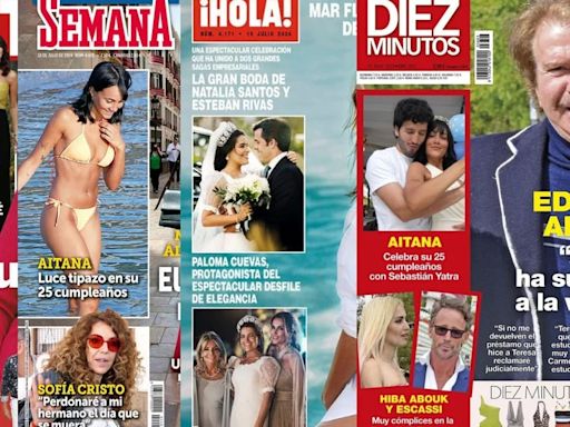 Las revistas del corazón esta semana: Mar Flores habla de la paternidad de su hijo, Carlo Costanzia, y Alejandra Rubio