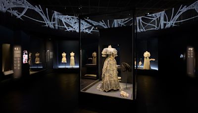 This special exhibition exploring two centuries of French fashion opens today