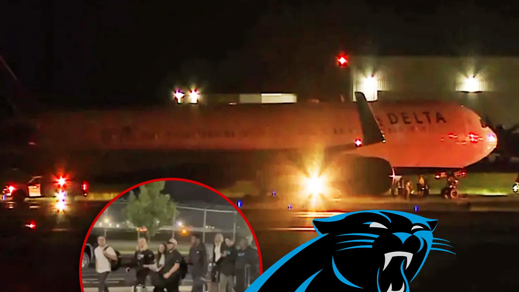 Carolina Panthers' Charter Plane Skids Off Runway In Charlotte