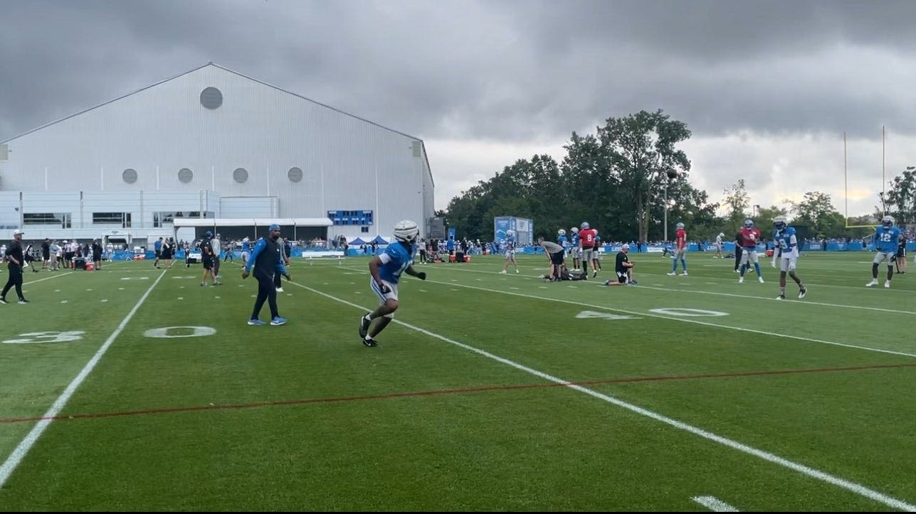 Detroit Lions QB Hendon Hooker has an up-and-down day at training camp