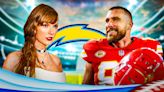 Chargers 2024 schedule release hilariously rips Travis Kelce, Taylor Swift for private jet use