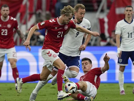 Euro 2024: England held to 1-1 draw by Denmark after Hjulmand stunner