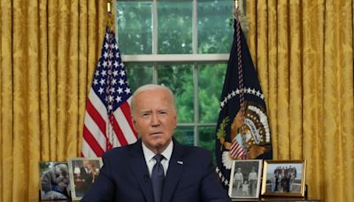 Joe Biden justifica su renuncia a la reelección como un acto "en defensa de la democracia"