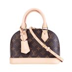 Louis Vuitton LV 路易威登 M46990 Alma BB兩用貝殼包(棕色)