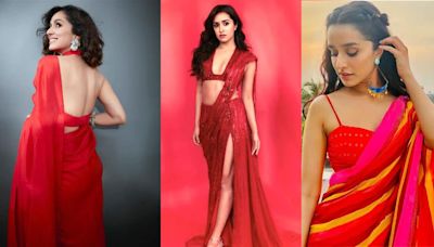 Shraddha Kapoors Stree Power: 5 Times Actress Looked Mesmerising In Red Hot Sarees