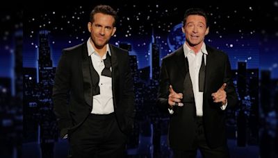 Ryan Reynolds and Hugh Jackman's chemistry is unmatched as they guest host 'Jimmy Kimmel Live!'