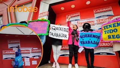 Trabajadoras de Las Cucardas protestan por cierre del local: “Ningún fiscalizador entró a inspeccionar”