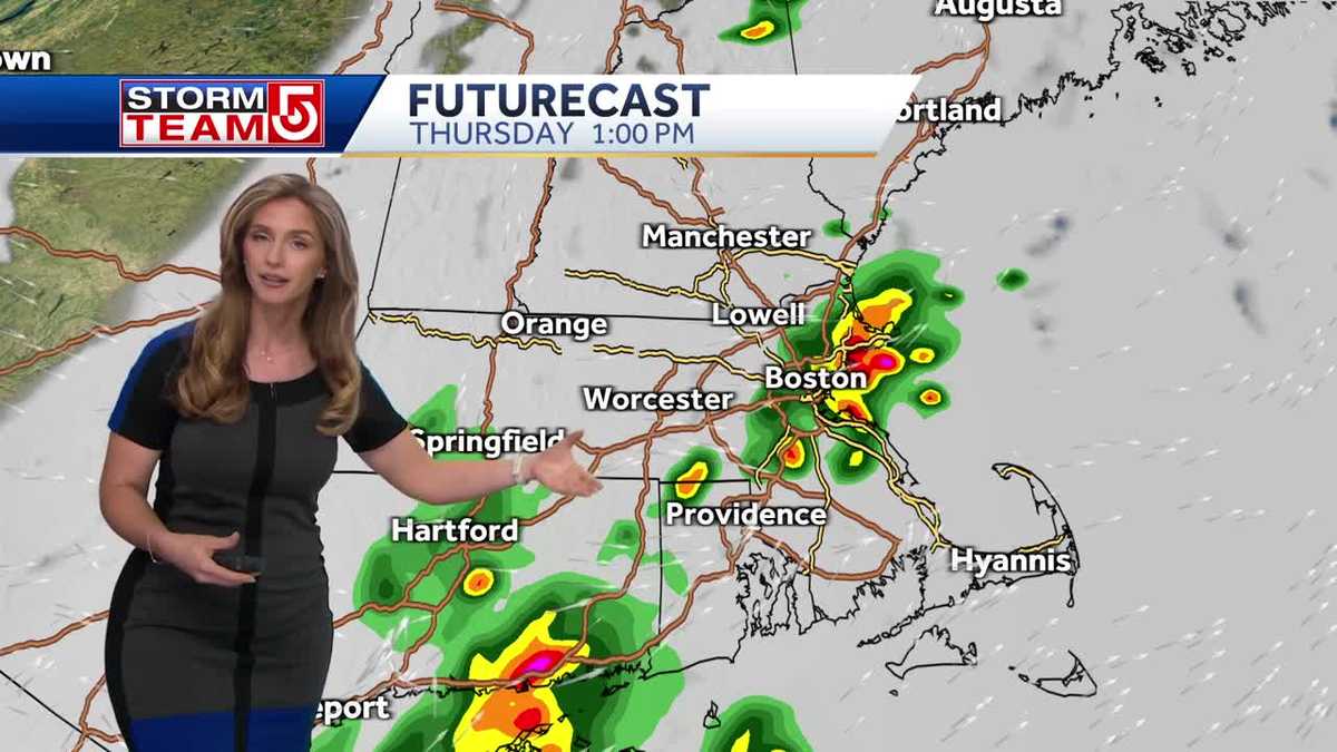 Video: Rounds of storms may bring downpours, hail