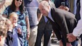 Kate 'doing well', says Prince William on Cornwall visit