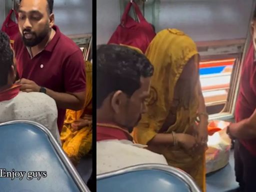Passengers Fight On Train Over Seat; Netizens Say 'Sin to Disturb Someone While Eating' | Video
