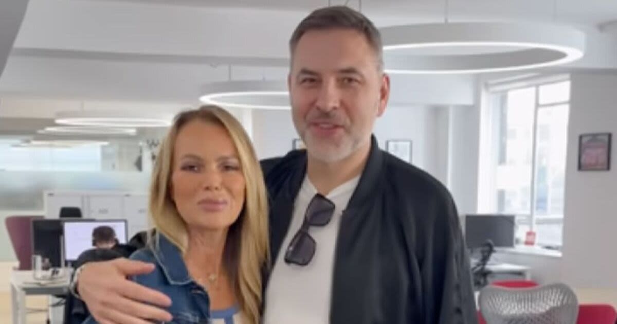 Amanda Holden reunites with David Walliams as fans 'distracted' over same thing