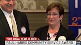 Linda Jackson receives award through Fort Wayne Rotary Club for community service