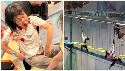 深圳14歲童玩飛索重傷 兼職員工未扣好安全帶 抓繩滑行幾秒摔落