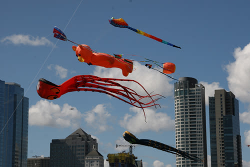 Pick up a free kite at the 37th annual Ikea Family Kite Festival