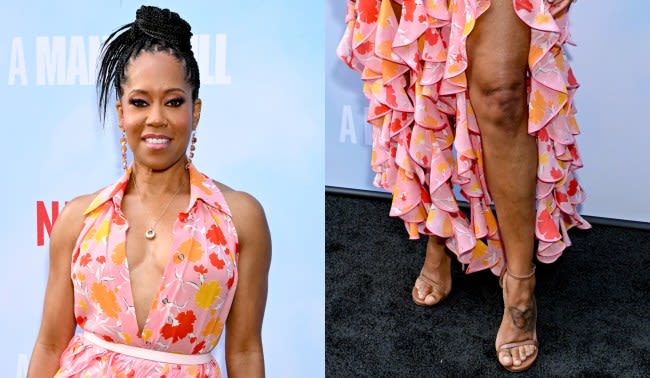 Regina King Goes Breezy in Barely-There Louis Vuitton Sandals for ‘A Man in Full’ Premiere