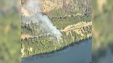 'Smoke is very visible': Wildfire burning beside CN rail tracks south of Lytton - Merritt Herald