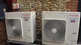 Air source heat pump must be covered to avoid noise complaints