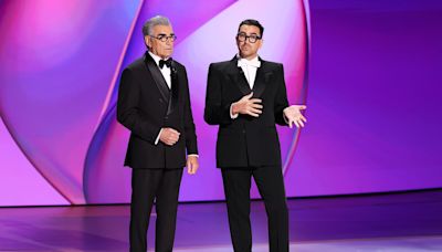 Eugene and Dan Levy Troll ‘The Bear’ Being Included as Comedy in 2024 Emmys Monologue