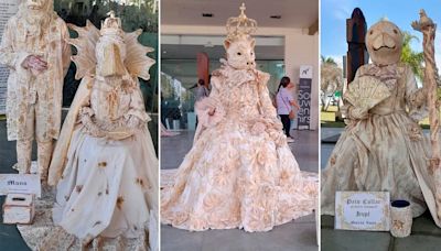 Espectacular desfile de estatuas vivientes en el último día de la Bienal del Chaco