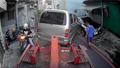 廂型車遭拖吊「沿路S型甩尾」 車主蒐證畫面曝光