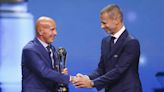 Sacchi recibe el premio Presidente de la UEFA