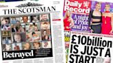 Scotland's papers: Blood scandal cover-up 'betrayed' victims