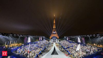 Flotilla on Seine, rain and Celine Dion mark start of Paris Olympics - The Economic Times