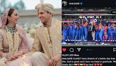 Virat Kohlis Instagram Post After T20 World Cup Win Becomes...In India, Beats Sidharth Malhotra And Kiara Advani