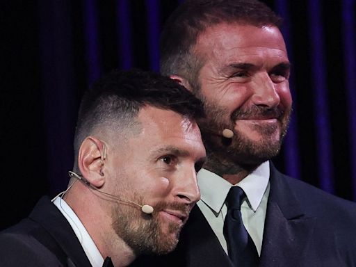 Beckham: la diapositiva que anticipó lo de Messi y el deseo explícito de Leo de años atrás