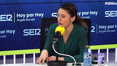 Irene Montero: "No he hablado con Pilar Llop a partir de la entrevista" - Público TV
