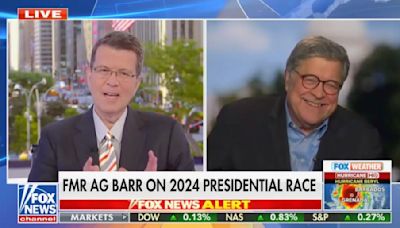 Former Trump AG Bill Barr Laughs Maniacally at Mention of Steve Bannon Being ‘In Prison Right Now’