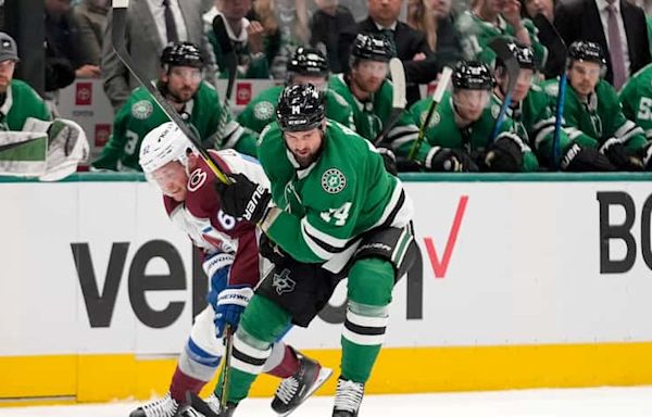 Big hit from Stars’ Jamie Benn on Avs’ Devon Toews sparks controversy; coaches weigh in
