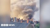 Firefighters battle 'large-scale fire' in Northampton town centre