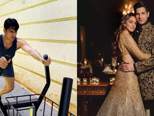 Sidharth Malhotra stuns fans with muscular workout pic; wife Kiara Advani reacts | Hindi Movie News - Times of India