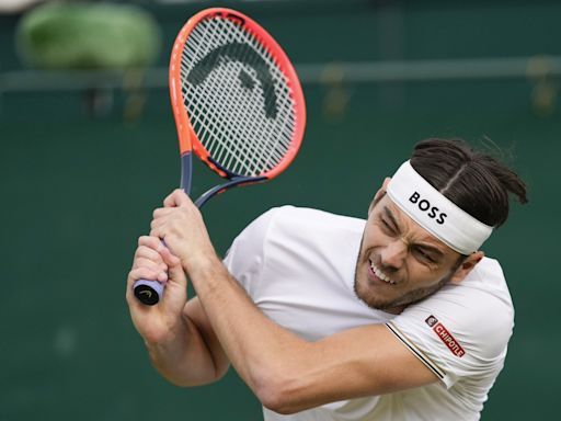 Taylor Fritz tells his Wimbledon opponent, Arthur Rinderknech, to 'have a nice flight home'