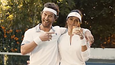 Matthew McConaughey and wife Camila Alves go pantsless as they play pickleball